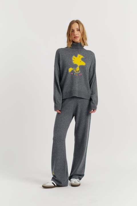 Wool-Cashmere Woodstock Roll Neck Sweater