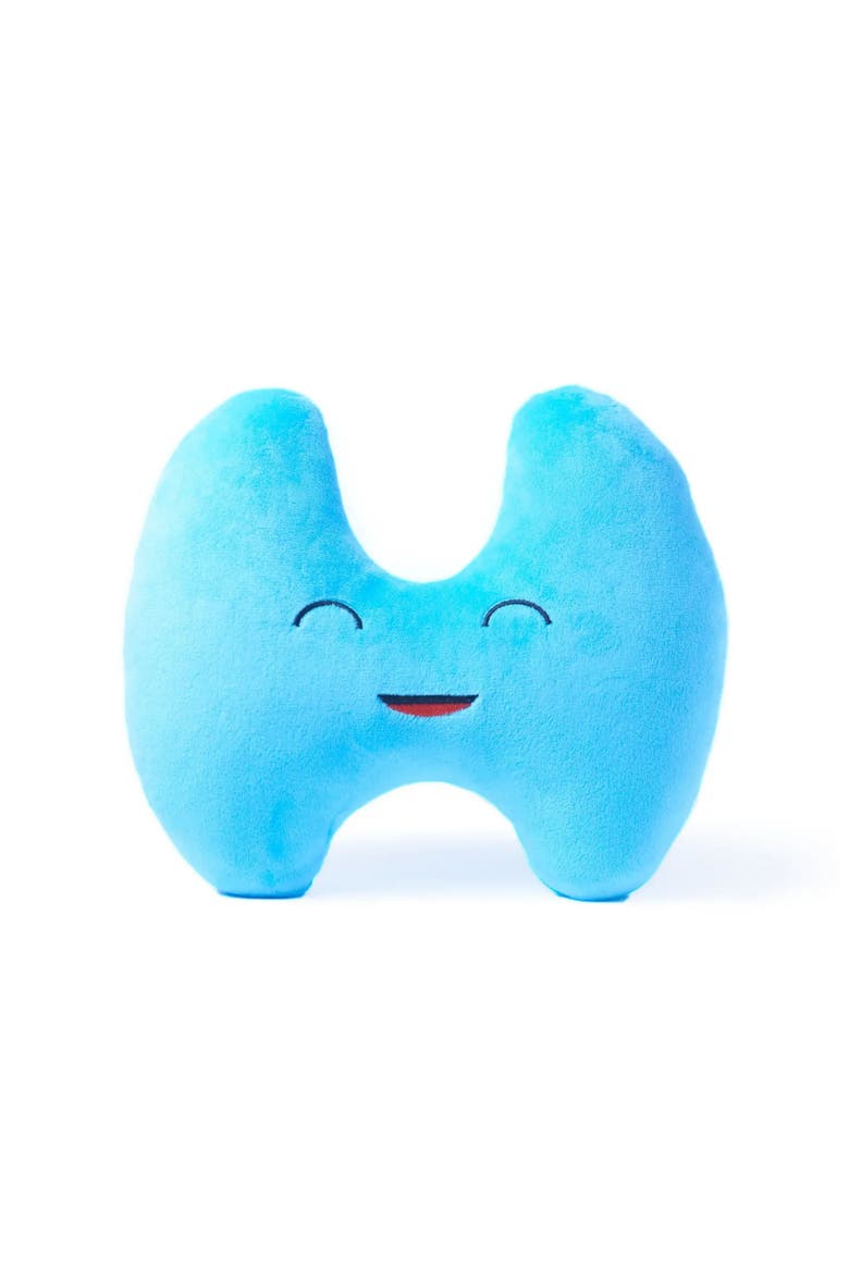 Thyroid Plushie Organ, Main, color, Bright Blue