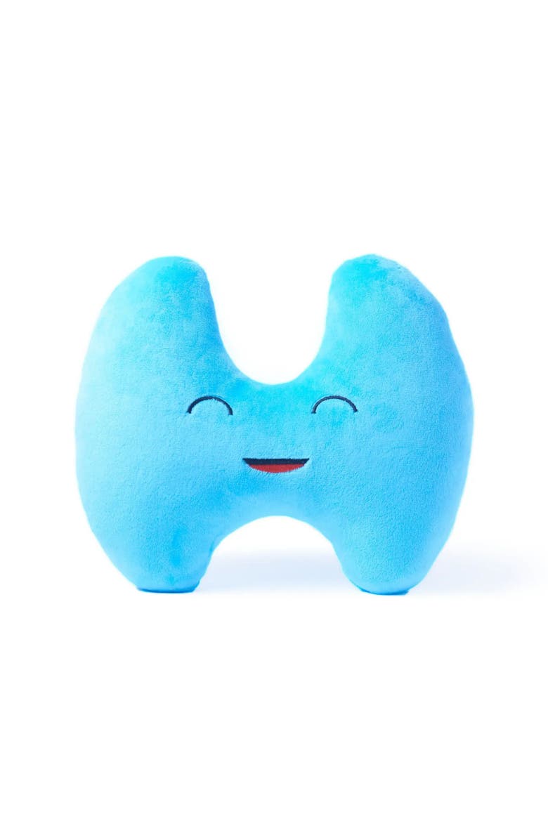 Nerdbugs Thyroid Plushie Organ, Main, color, Bright Blue
