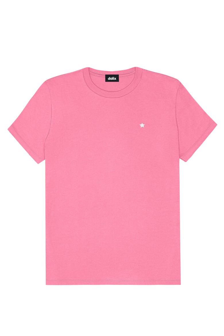 Womens Lil Star Lightweight Jersey Tee, Main, color, Charity Pink