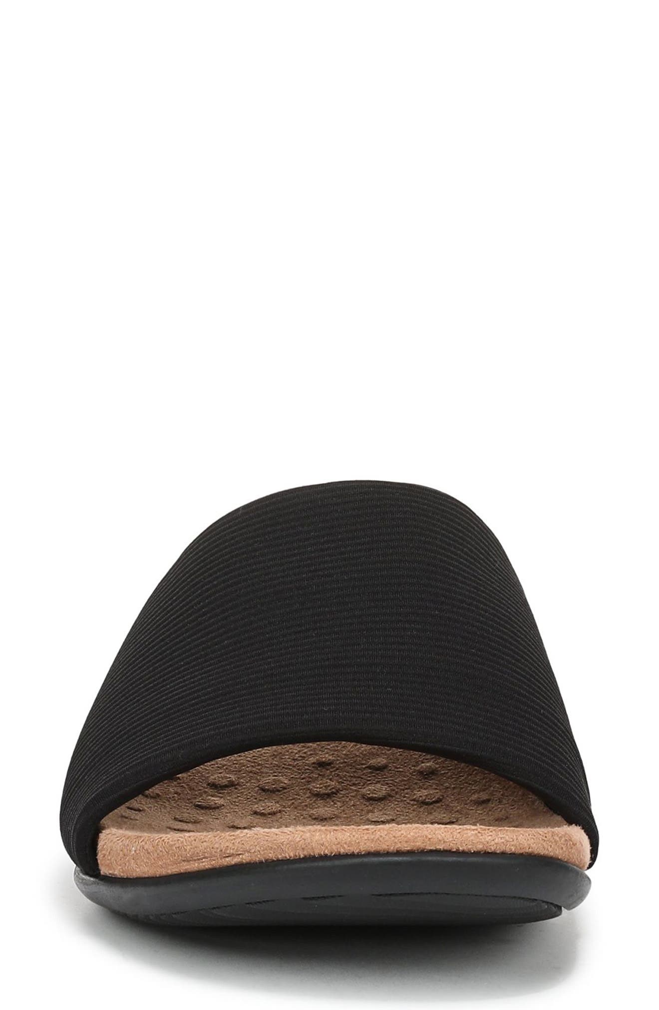 Vionic Renie Knit Slide Sandal, Alternate, color, Black