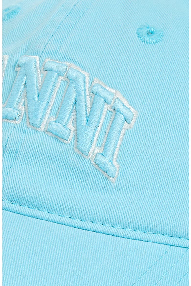 Washed Cotton Canvas Baseball Cap, Alternate, color, ICED AQUA