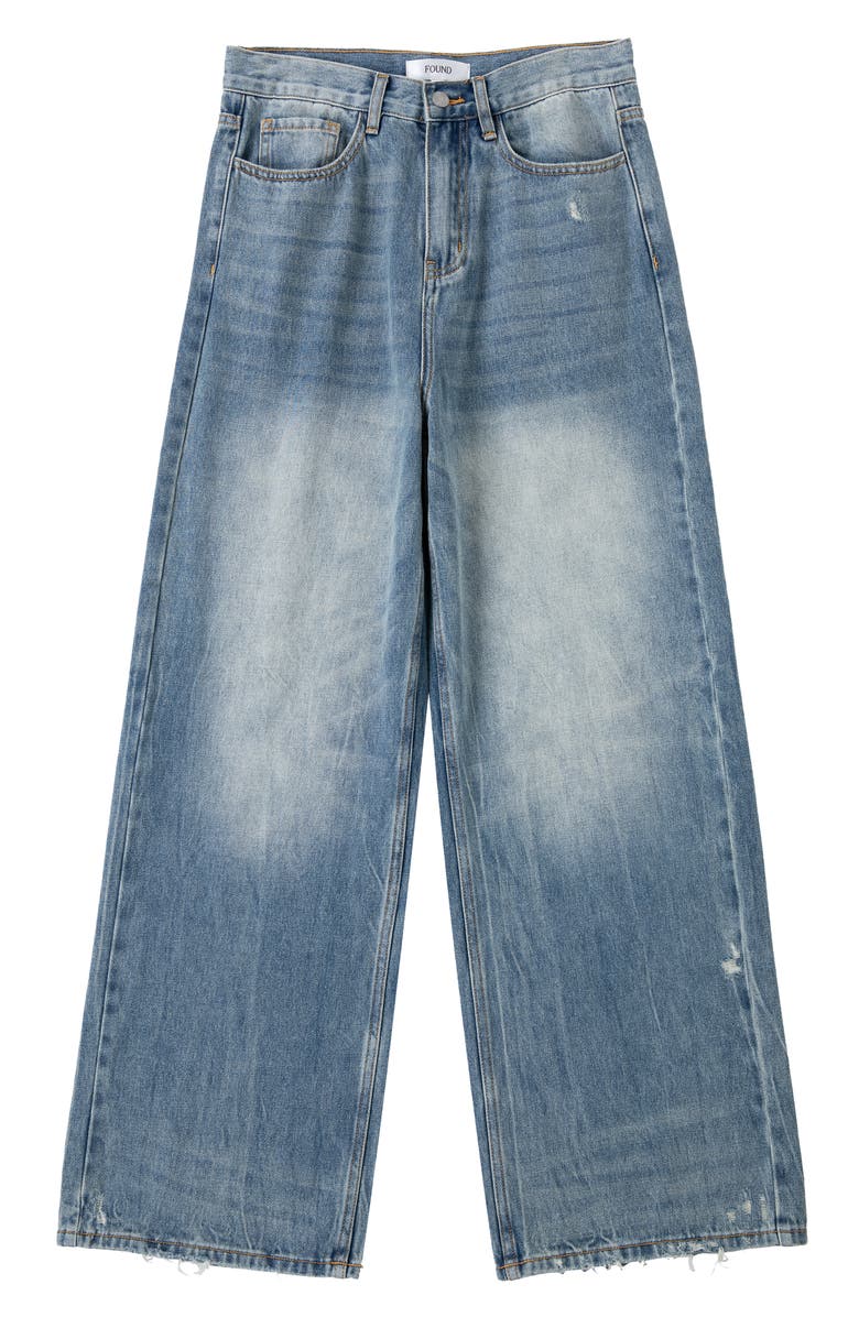 FOUND Baggy Wide Leg Jeans, Alternate, color, 