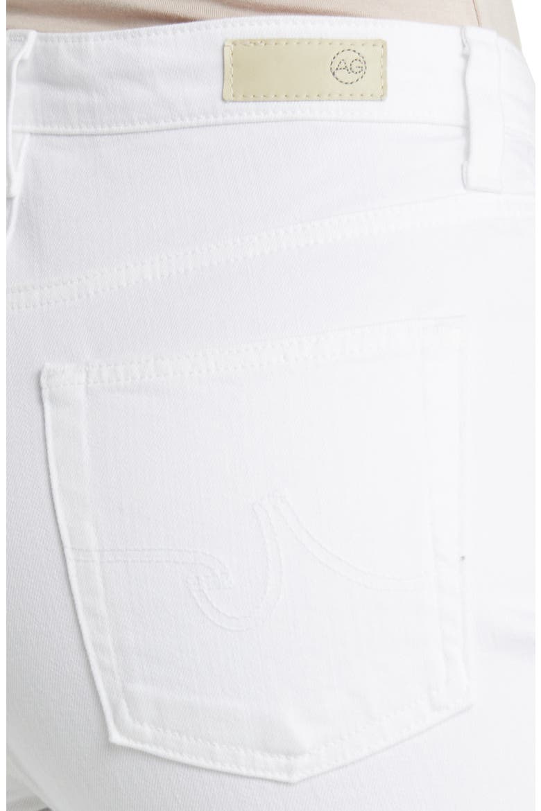 Alexxis Raw Hem High Waist Bootcut Jeans, Alternate, color, MODERN WHITE