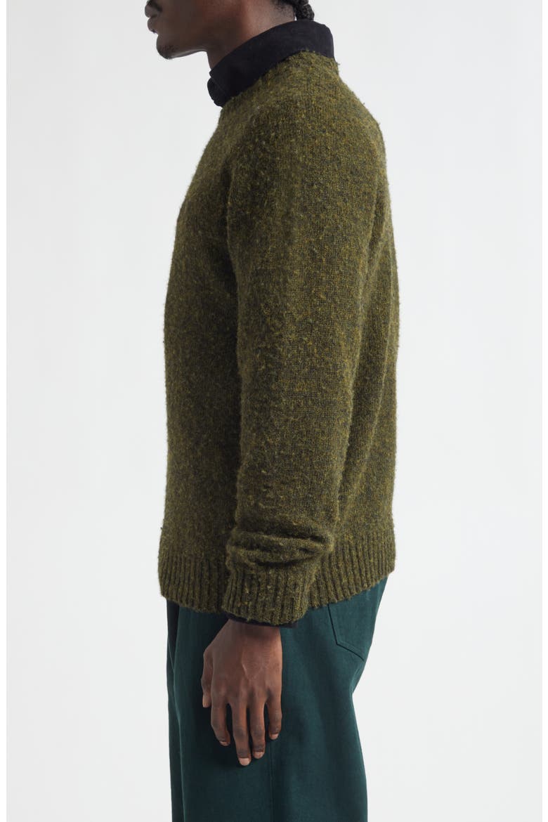 Classic Shetland Wool Sweater, Alternate, color, PINE SHADOW