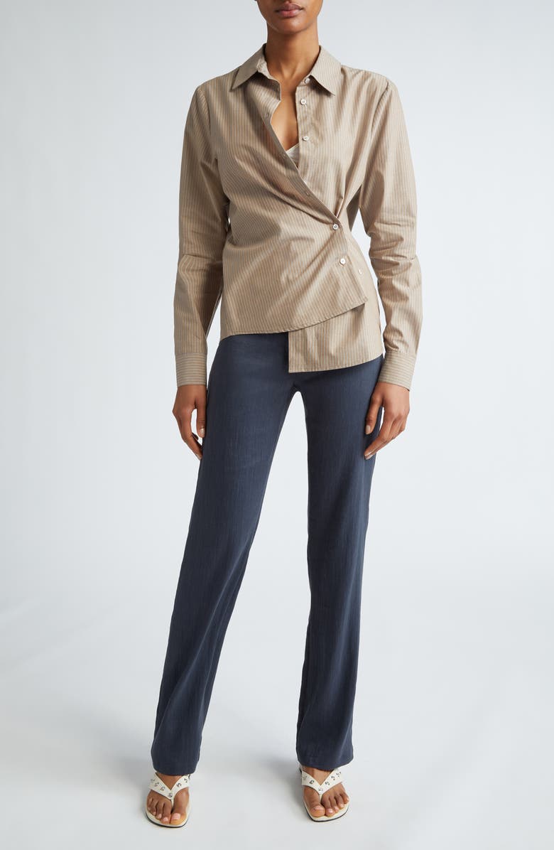 Paloma Wool Donald Stripe Cotton Button-Up Shirt, Alternate, color, 