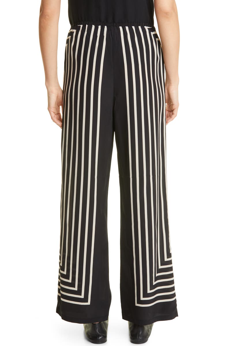 TOTEME Women's Monogram Silk Jacquard Pants, Alternate, color, 