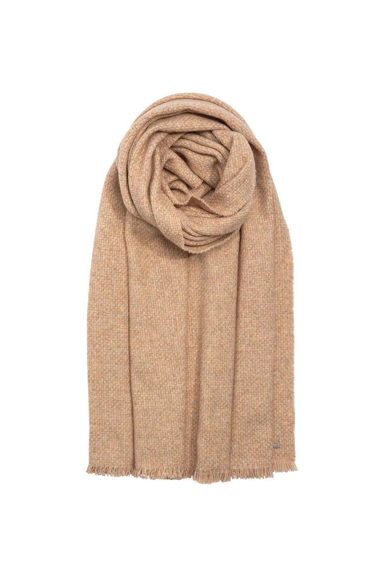 Soft Basket Weave Scarf, Main, color, Oatmeal Heather