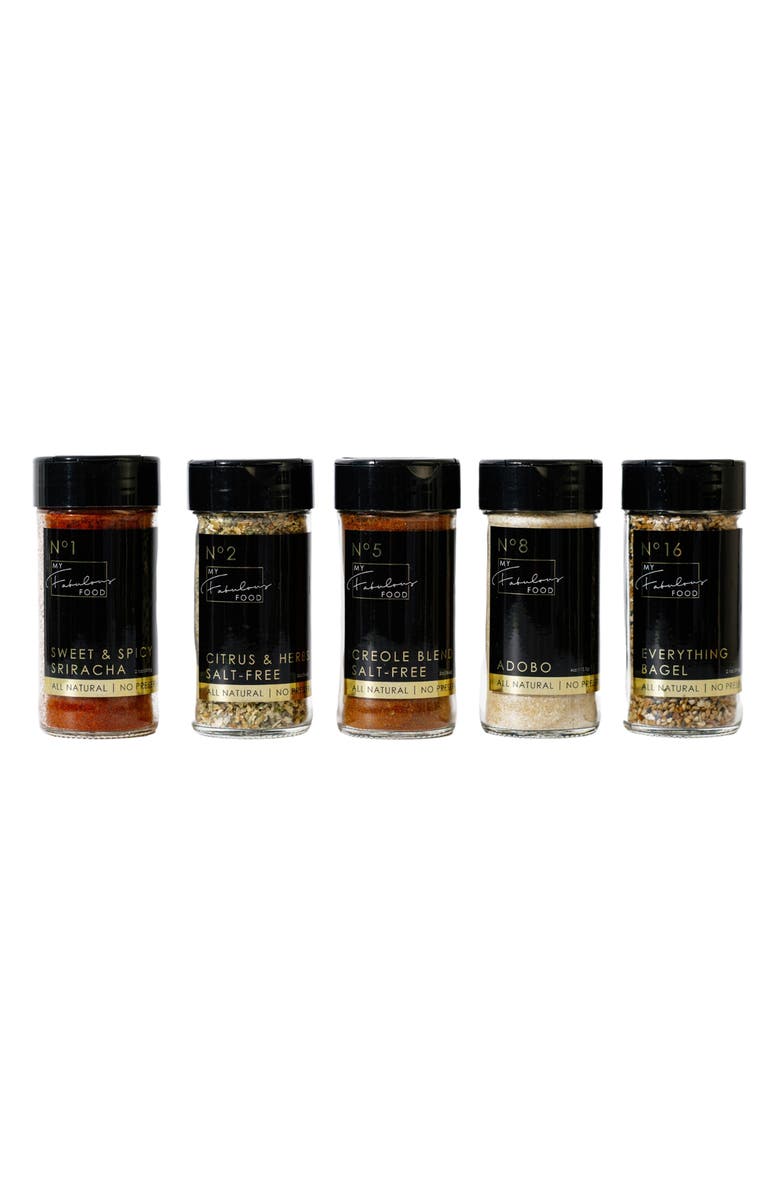 MY FABULOUS FOOD The Savory Bundle Set of 5 Seasonings, Main, color,