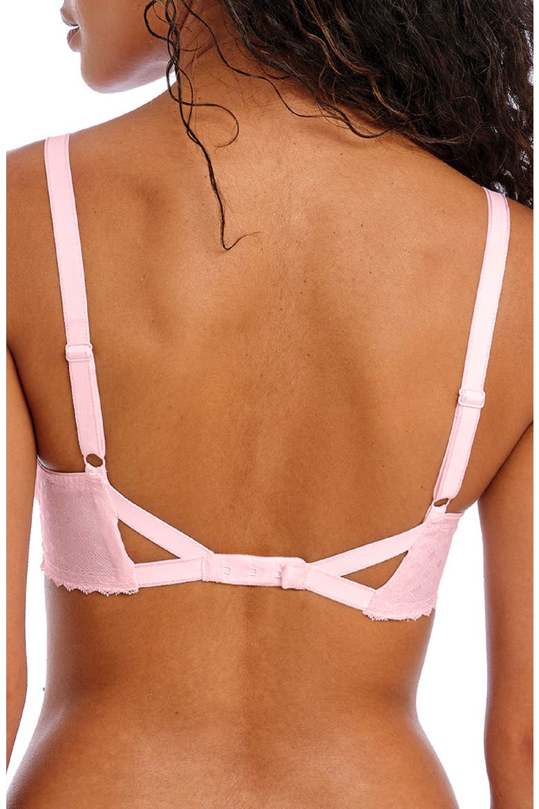 Signature Underwire Plunge Bra, Alternate, color, BARELY PINK