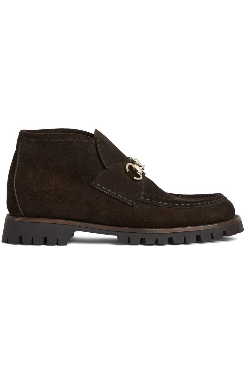 Gucci Sylke Loafer Bootie, Alternate, color, Coffee