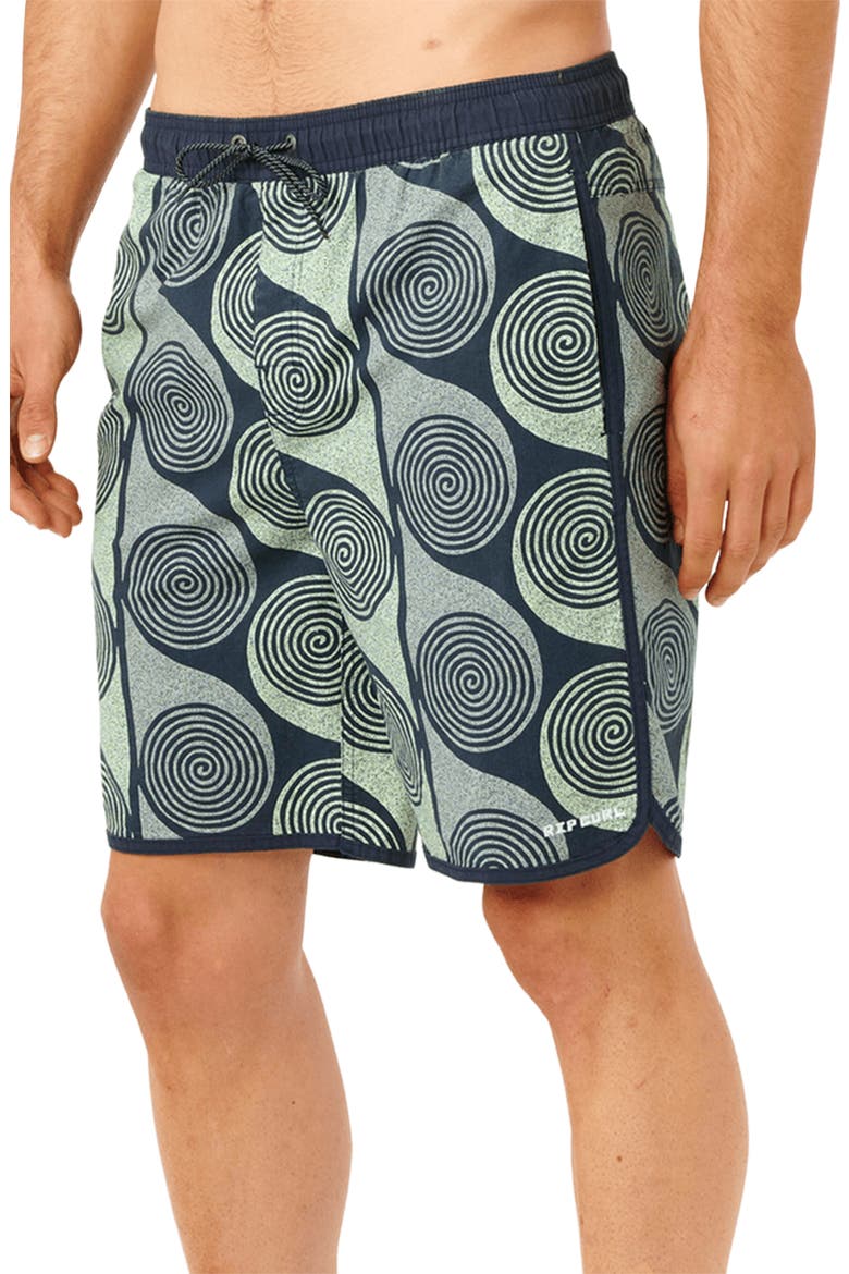 Spiral Volley Swim Trunks, Alternate, color, DARK NAVY