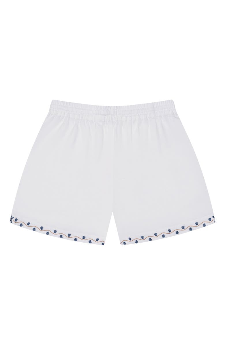 MAVRANS Beach House Linen Blend Shorts, Alternate, color, White