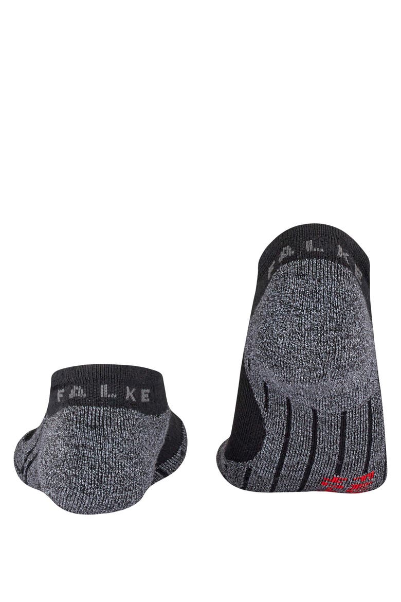 RU3 Comfort Invisible Running Socks, Alternate, color, Black-Mix