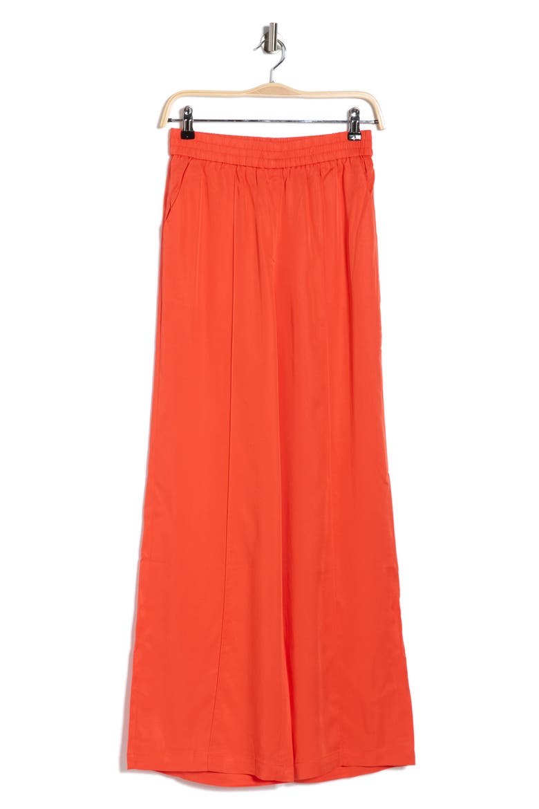 Palmina Woven Wide Leg Pants, Alternate, color, ROUGE