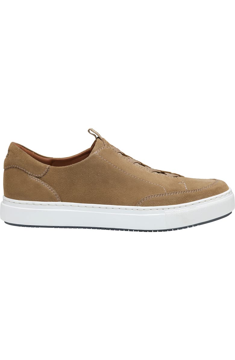 Johnston & Murphy Anson Lace to Toe Sneaker, Alternate, color, Taupe English Suede