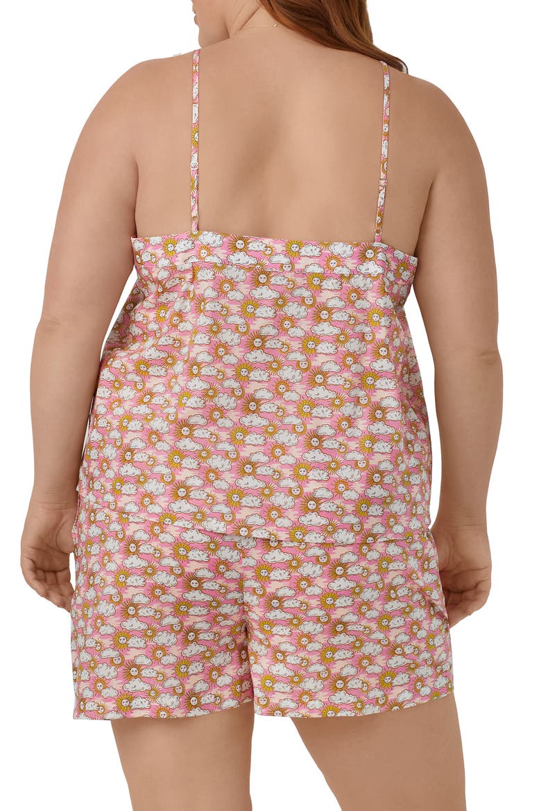 Print Cotton Short Pajamas, Alternate, color, FOLLOW THE SUN