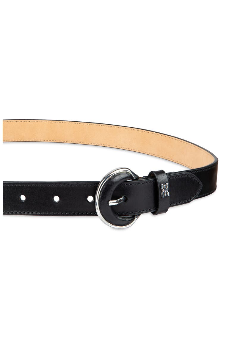 Leather Inlay Belt, Alternate, color, BLACK