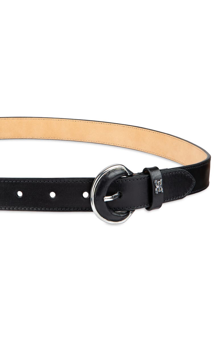Sam Edelman Leather Inlay Belt, Alternate, color, Black