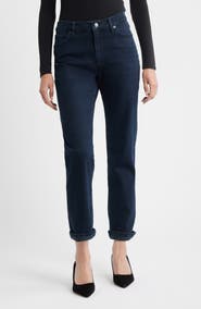 FRAME The Borrowed Mid Rise Boyfriend Jeans