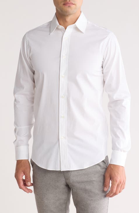 Modern Fit Stretch Cotton Dress Shirt