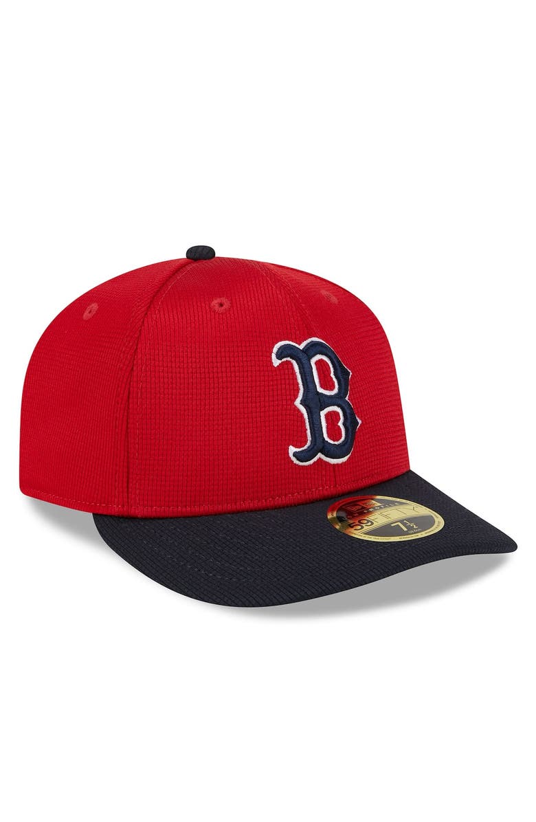 New Era Men's New Era  Red Boston Red Sox 2024 Batting Practice Low Profile 59FIFTY Fitted Hat, Alternate, color, 