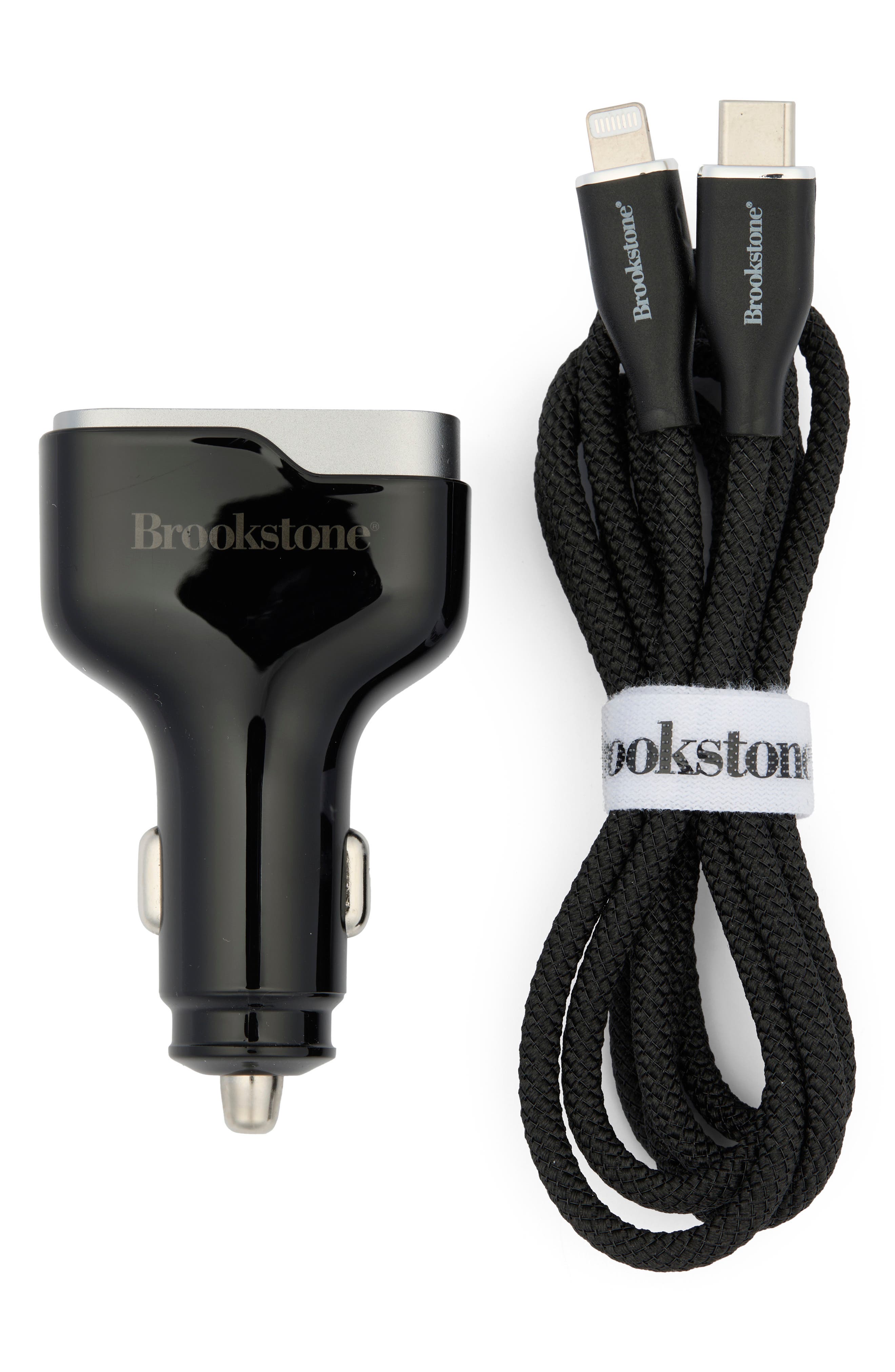 BROOKSTONE 3-Port Charger & Cable Set