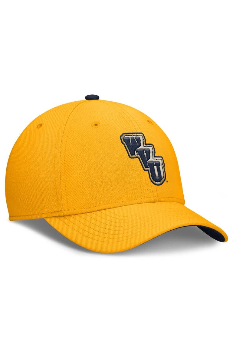 Men's Nike Gold West Virginia Mountaineers Legacy Rise Performance Flex Hat, Alternate, color, Gold