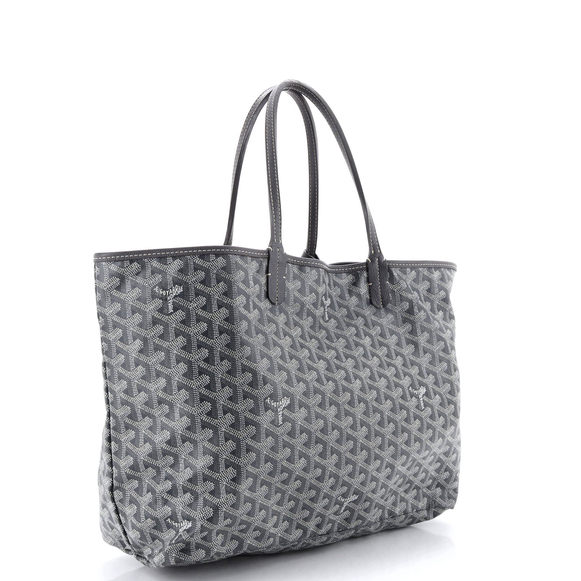 Pre-Owned Goyard Saint Louis Tote Coated Canvas PM, Alternate, color, Gray