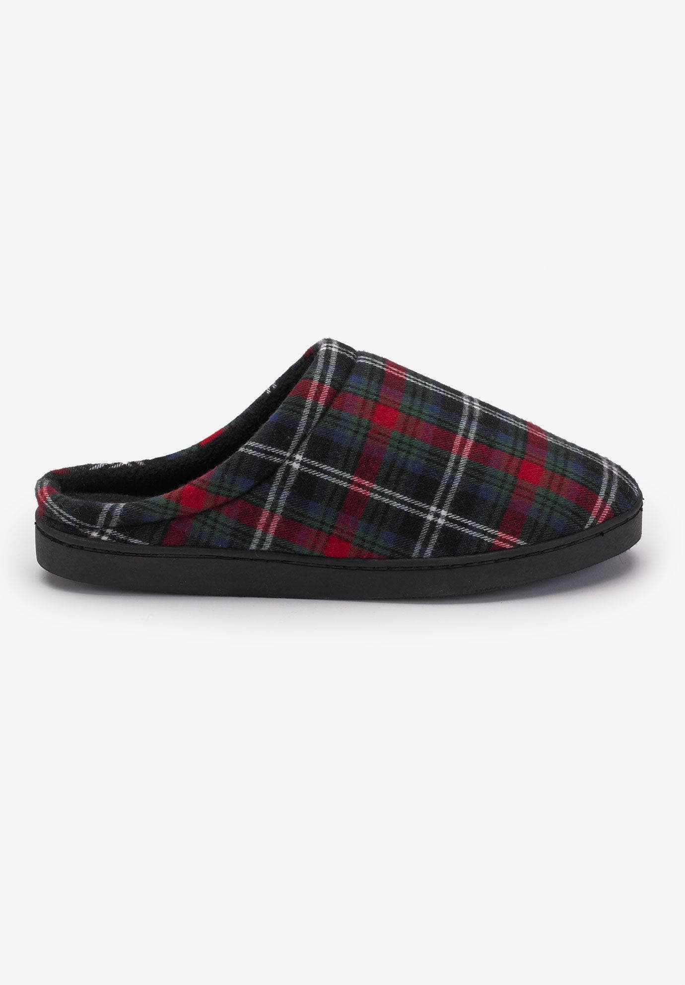 KingSize Fleece Clog Slippers, Alternate, color, Black
