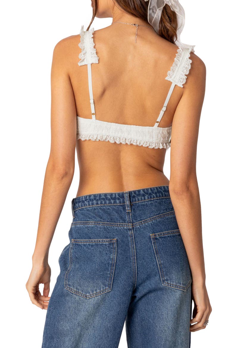 Fairytale Lace Crop Top, Alternate, color, WHITE