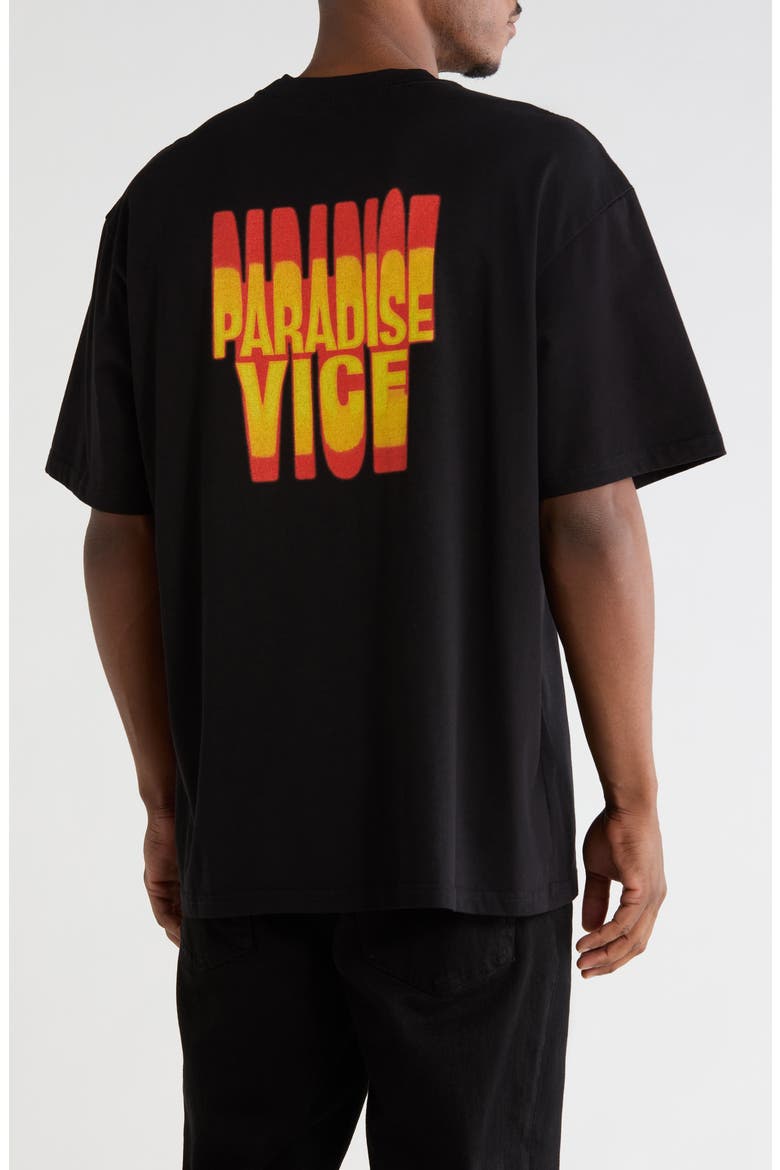 Colin Graphic T-Shirt, Alternate, color, BLACK PARADISE FLAME