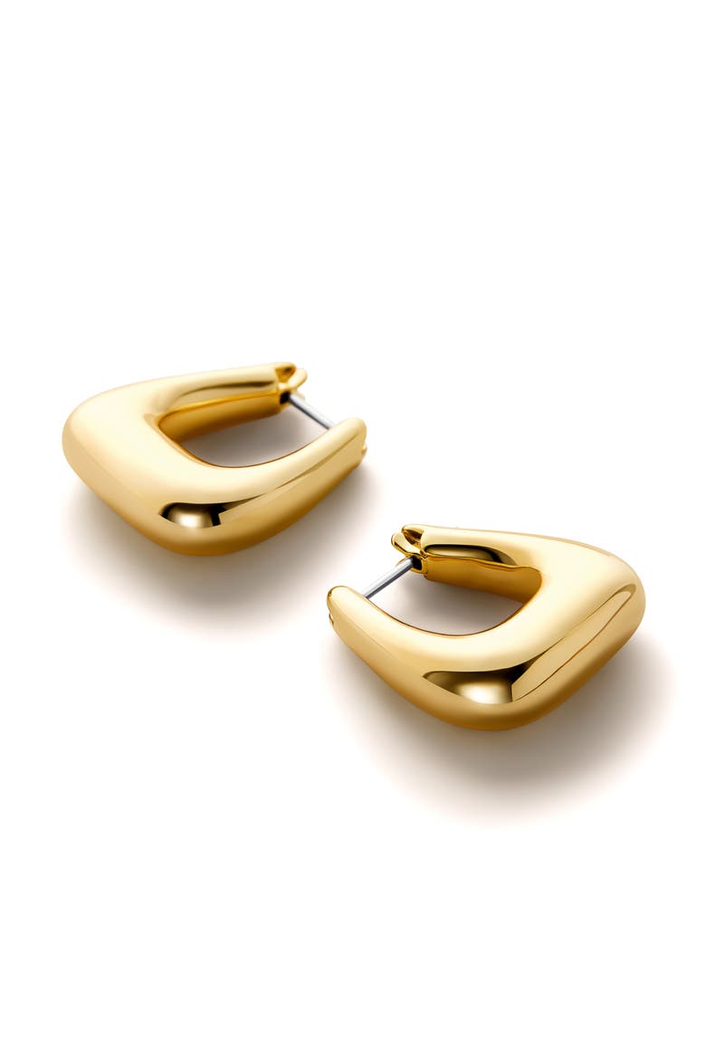 Chunky Gold Hoop Earrings - Colene, Alternate, color, Gold