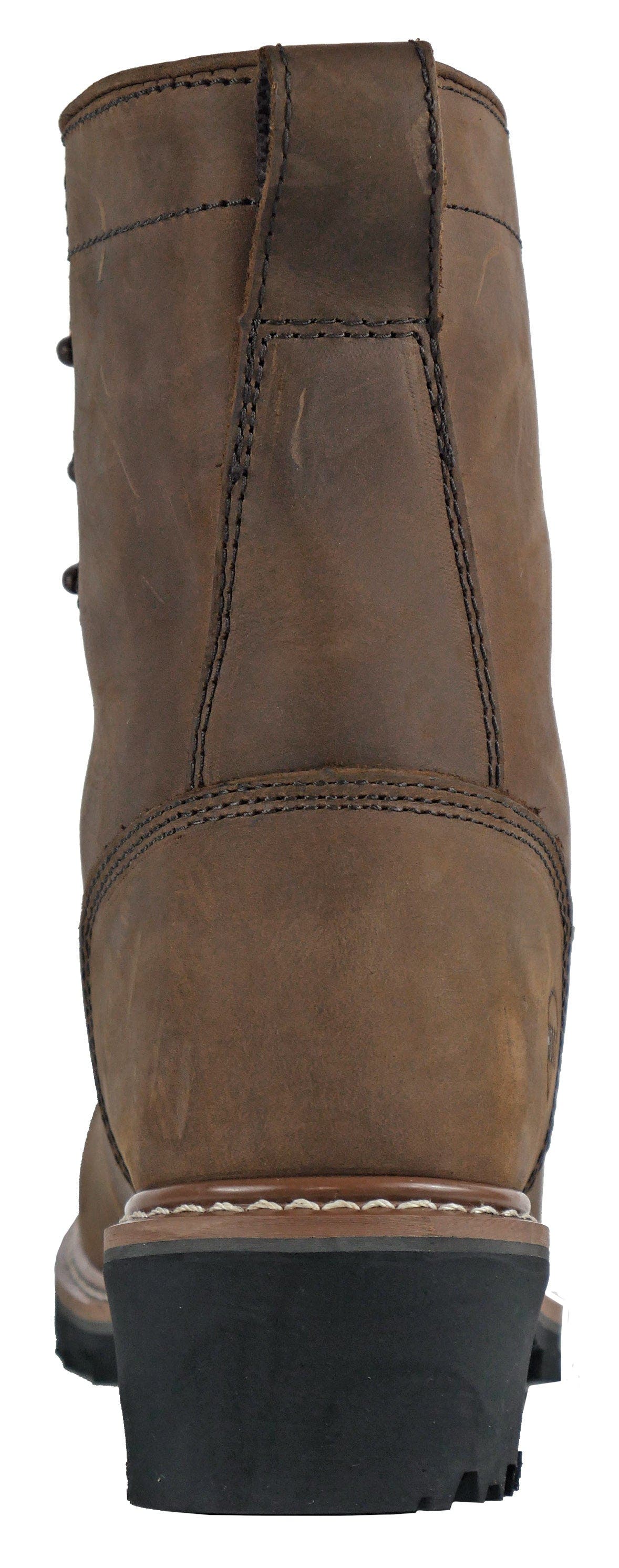 Hoss Boot Company HOSS Cross Cut Kiltie Logger Composite Toe Work Boot, Alternate, color, Brown