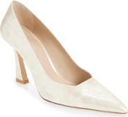 Stuart Weitzman Vinnie 85 Patent Leather Pointed Toe Pump