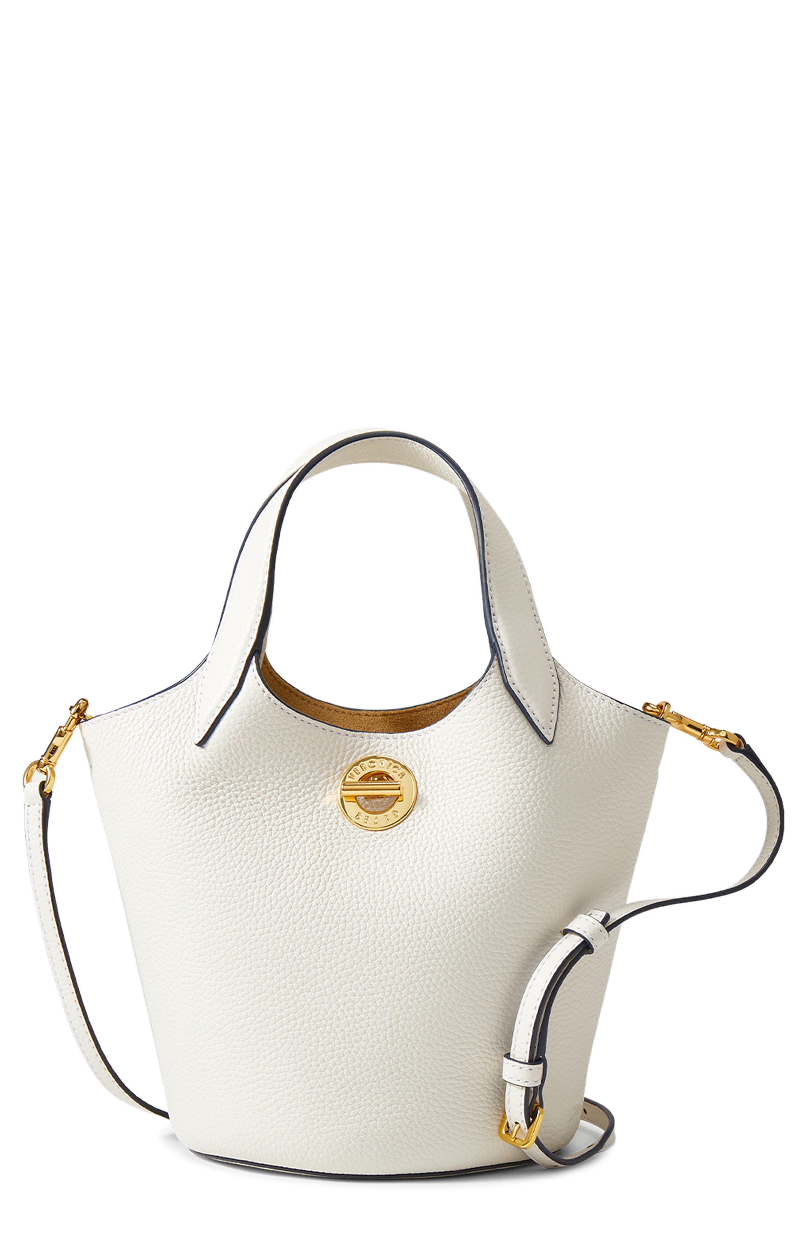 Veronica Beard Anchor Bucket Crossbody Bag, Main, color, Off White