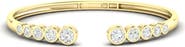 Everlee Bezel Cuff Bracelet Lab Diamond in 14K Gold