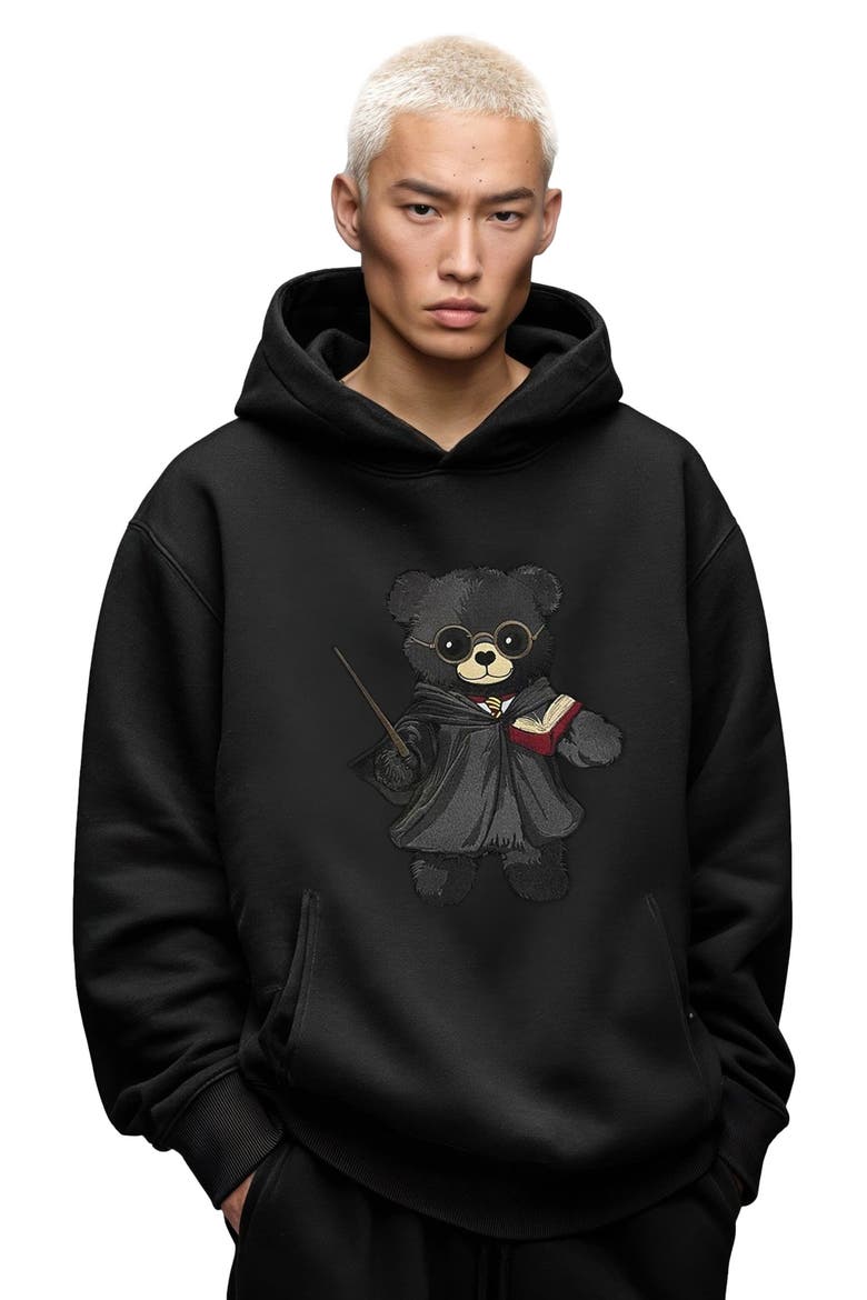 Harry Potter x Blvck 'Teddy' Hoodie, Main, color, Black