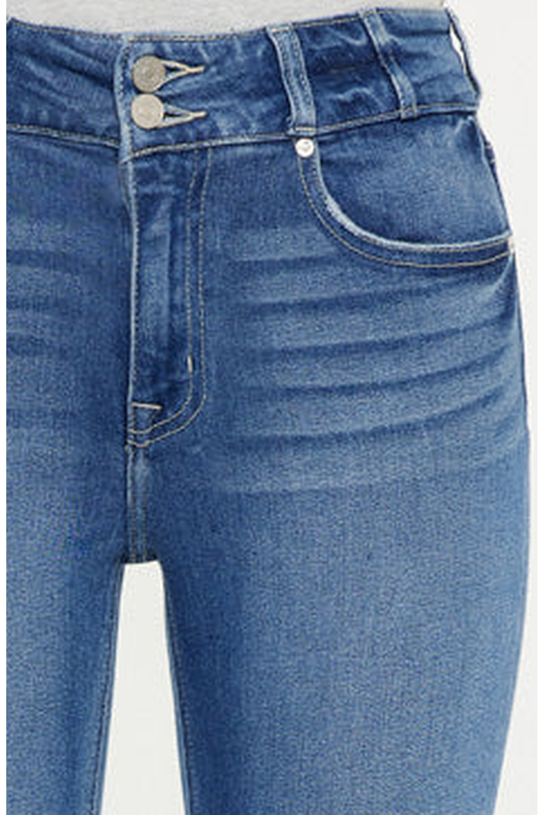Esme Essentials High Rise Slim Straight Leg Jeans, Alternate, color, Medium Wash