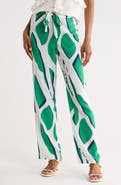Diane von Furstenberg Diane Silk Georgette Straight Leg Pants