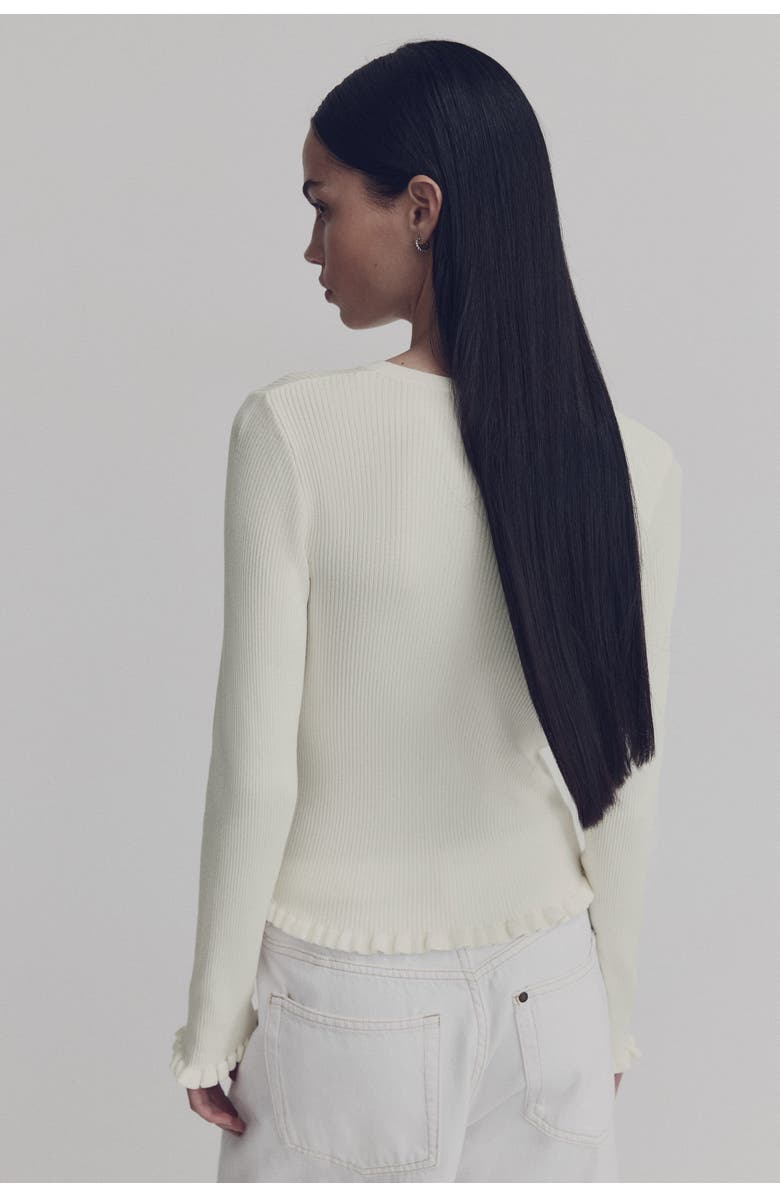 H&M Rib-knit Top, Alternate, color, White