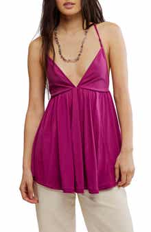 Free People Trixie Rib & Jersey Tunic Top