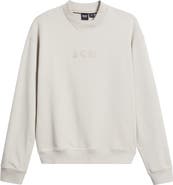 BOSS Cotton French Terry Crewneck Sweatshirt