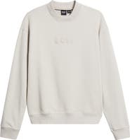 BOSS Cotton French Terry Crewneck Sweatshirt