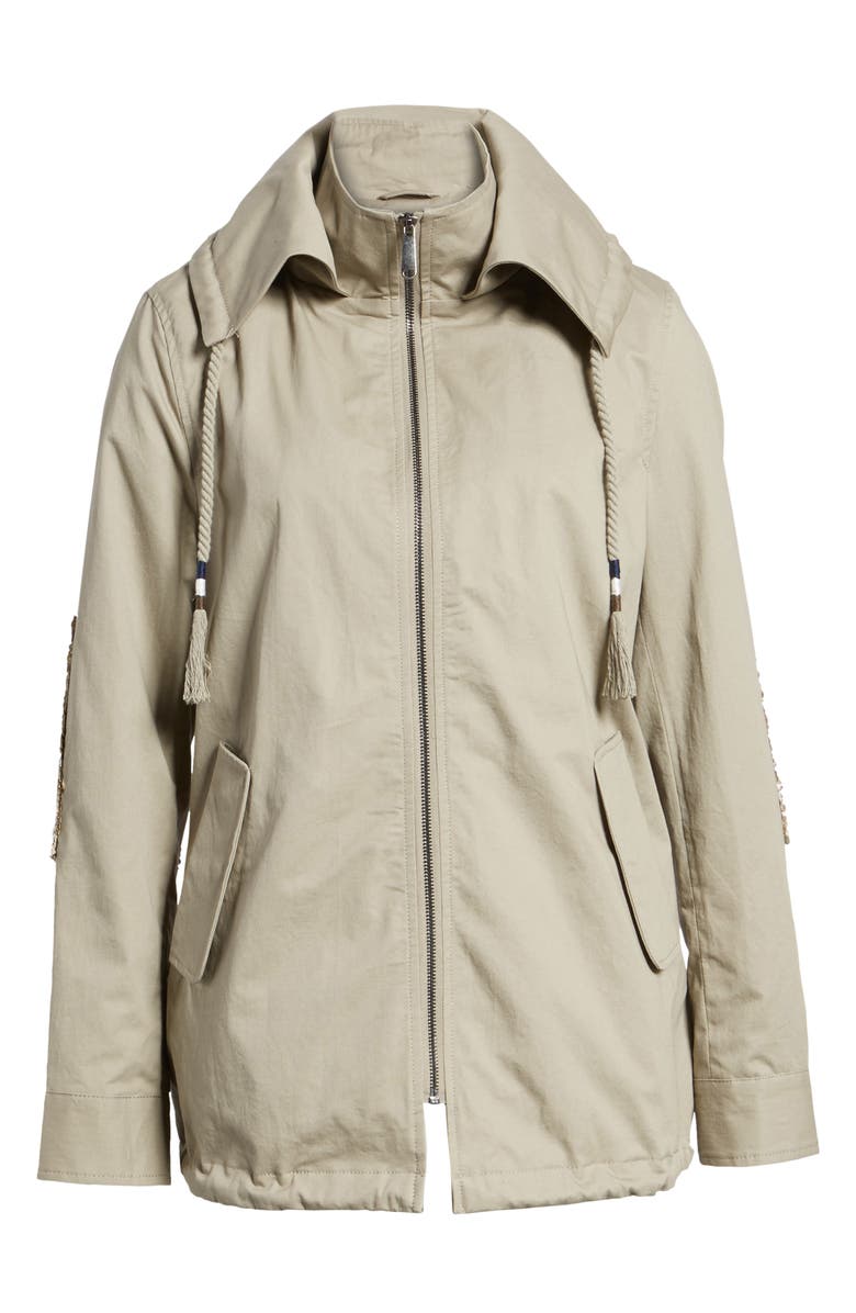 Sam Edelman Sequin Elbow Patch Anorak Jacket, Alternate, color,