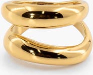 Meideya Thick Double Wave Ring