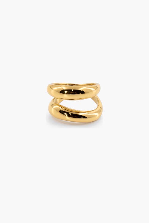 Meideya Thick Double Wave Ring in Gold at Nordstrom, Size 6