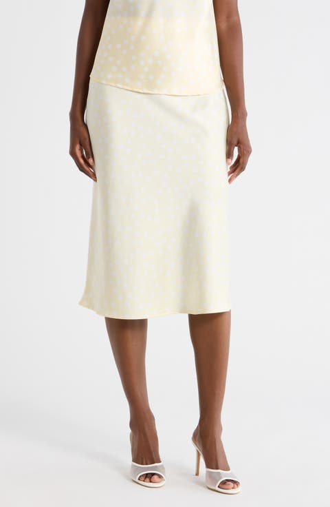 Polka Dot Midi Skirt