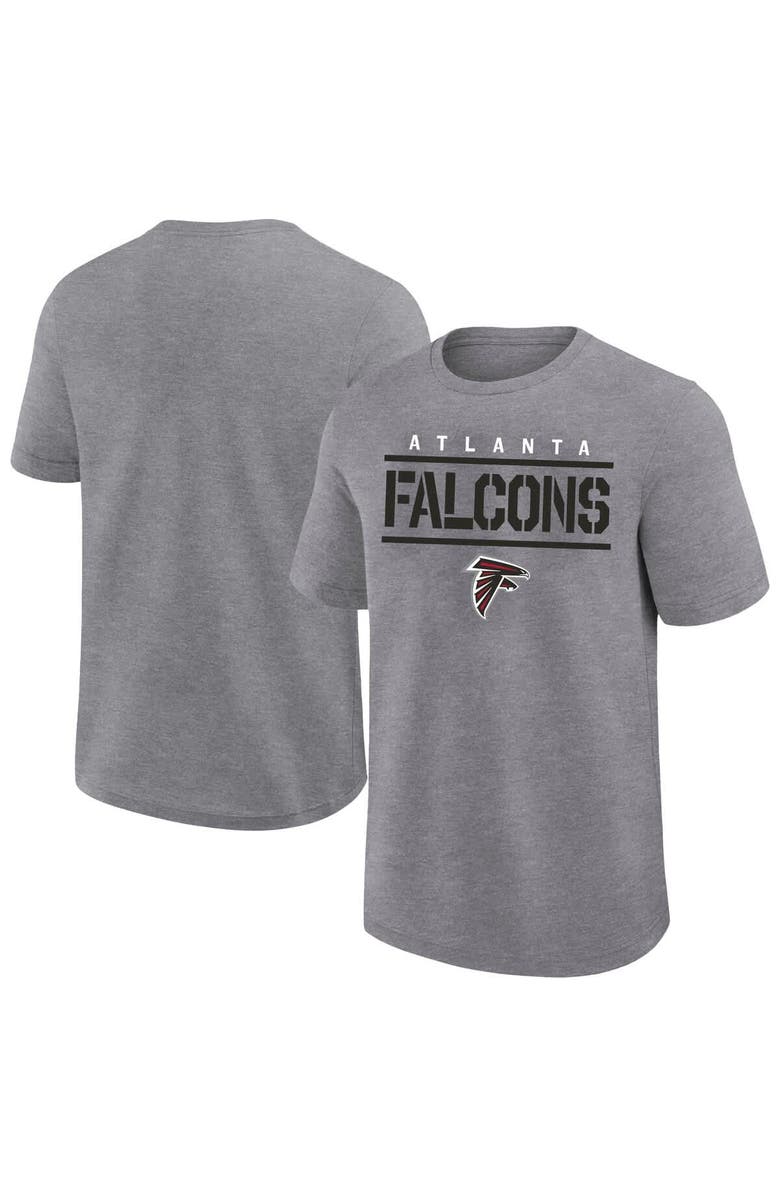 FANATICS Men's Fanatics Heather Gray Atlanta Falcons Big & Tall Top Notch T-Shirt, Main, color, Heather Gray
