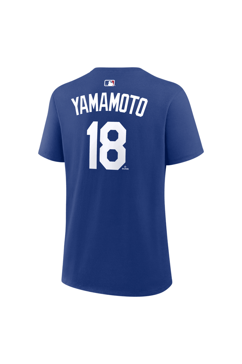 Women's Nike Yoshinobu Yamamoto Royal Los Angeles Dodgers Name & Number T-Shirt, Alternate, color, Royal